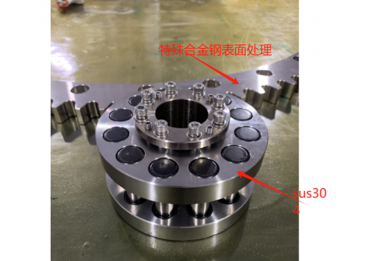 RGD齒圈齒輪是全SUS304不銹鋼材質(zhì)還是其他材質(zhì)？特殊合金鋼表面處理會生銹嗎？硬度多少？